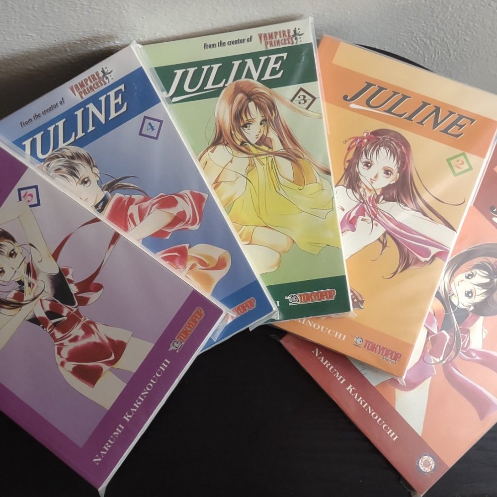 Juline Manga 1-5 COMPLETE SET First print (2001-2002) Tokyo Pop Chix Comics